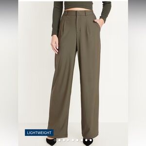 Old Navy Olive Women's Wide-Leg Pants